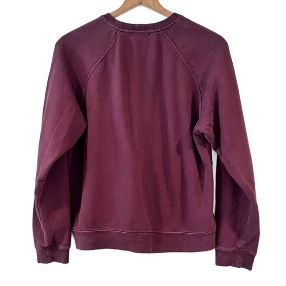 Obey Worldwide No89 Floral OG Large Washed Burgundy Sweatshirt Pullover - Picture 4 of 9